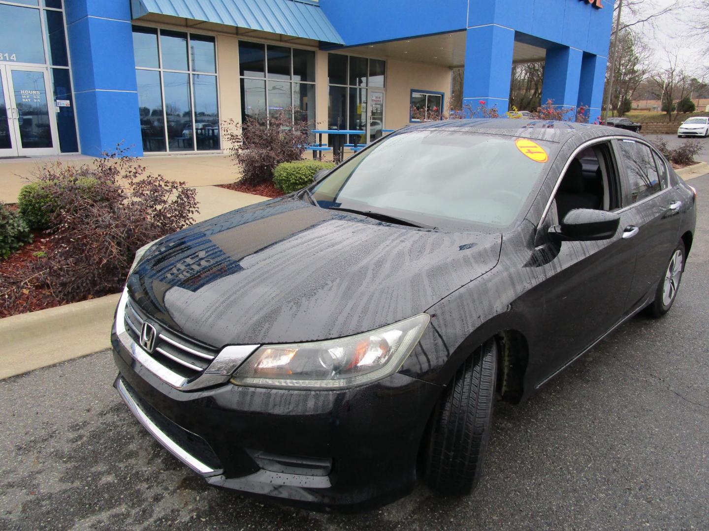 2014 BLACK Honda Accord LX Sedan CVT (1HGCR2F35EA) with an 2.4L L4 DOHC 16V engine, Continuously Variable Transmission transmission, located at 1814 Albert Pike Road, Hot Springs, AR, 71913, (501) 623-1717, 34.494228, -93.094070 - Photo#1